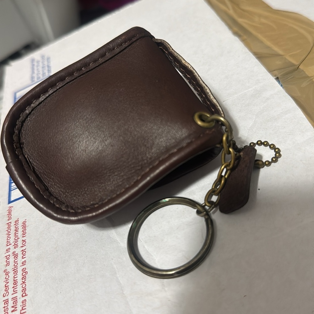 Vintage Coach Mini Station Bag Key Fob - Picture 4 of 5